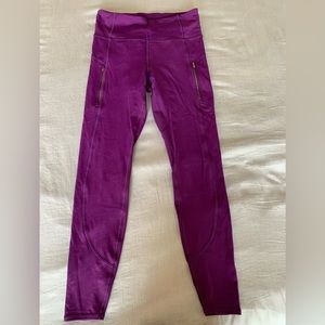 Athleta Rainer Tight - Purple, size Medium (Tall)